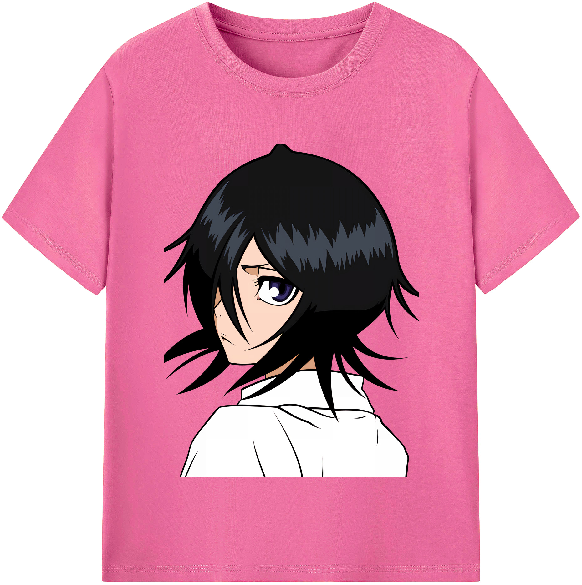 （画像用） ブリーチ 朽木ルキア BLEACH Kuchiki Rukia レディースカジュアルプリントTシャツ（綿100％）